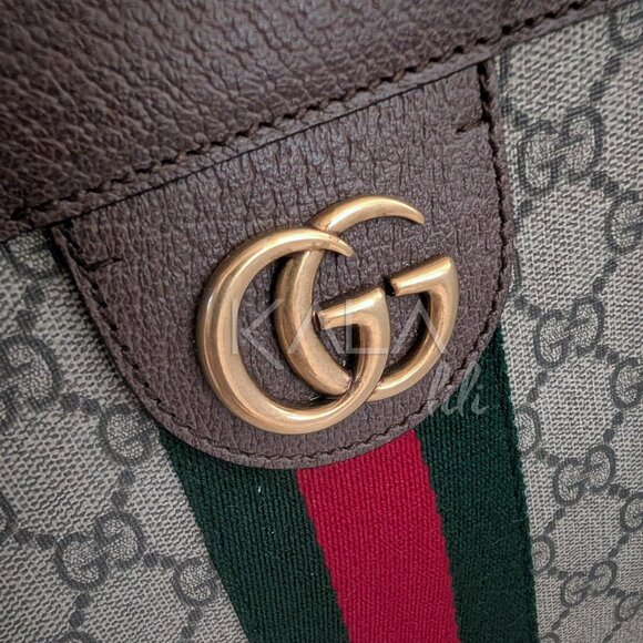 Gucci Brown GG Supreme Ophidia Soft Tote - Picture 5 of 15